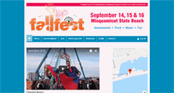 Desktop Screenshot of misquamicutfestival.org